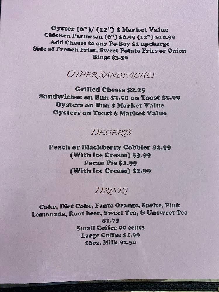 Two Sisters Creole Kitchen Menu image 4